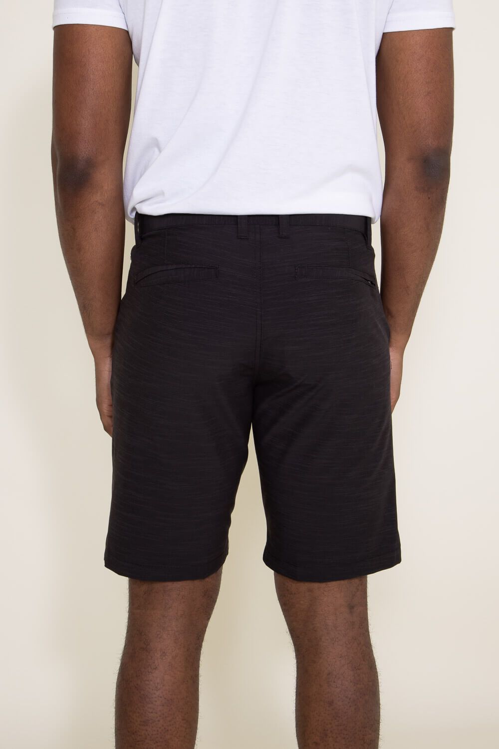 1897 Original 10” Premier Slub Hybrid Shorts for Men in Black | XH9823-GL-BLACK sold by Glik’s product image thumbnail 2