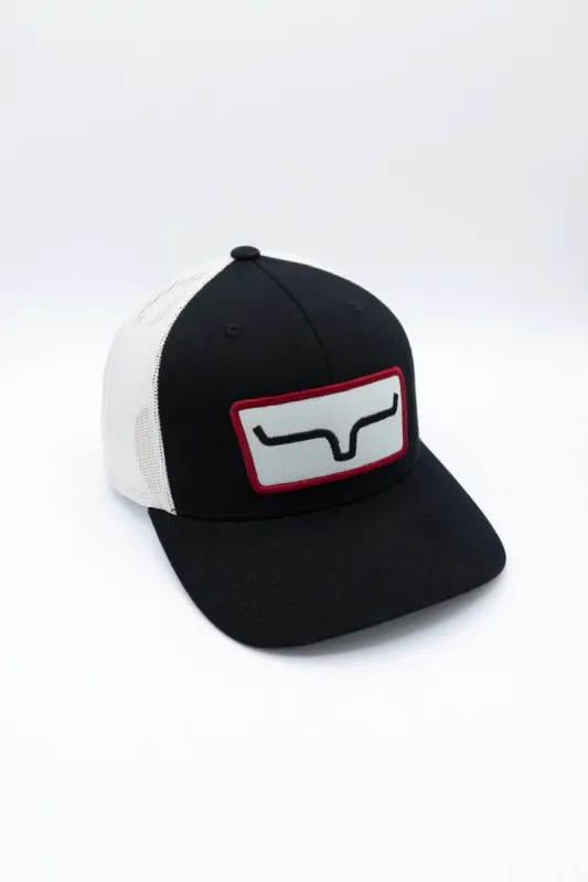 Kimes Ranch Cutter Trucker Hat for Men in Black | S22-0302-BLACK sold by Glik’s