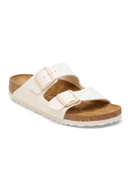 Birkenstock Arizona Birko-Flor Sandals for Women in Eggshell | 1027339 sold by Glik’s