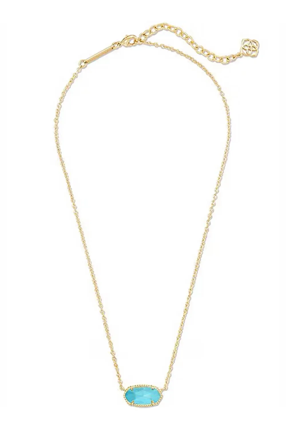Kendra Scott Elisa Gold Pendant Necklace in Turquoise Magnesite | 4217709425 sold by Glik’s product image thumbnail 2