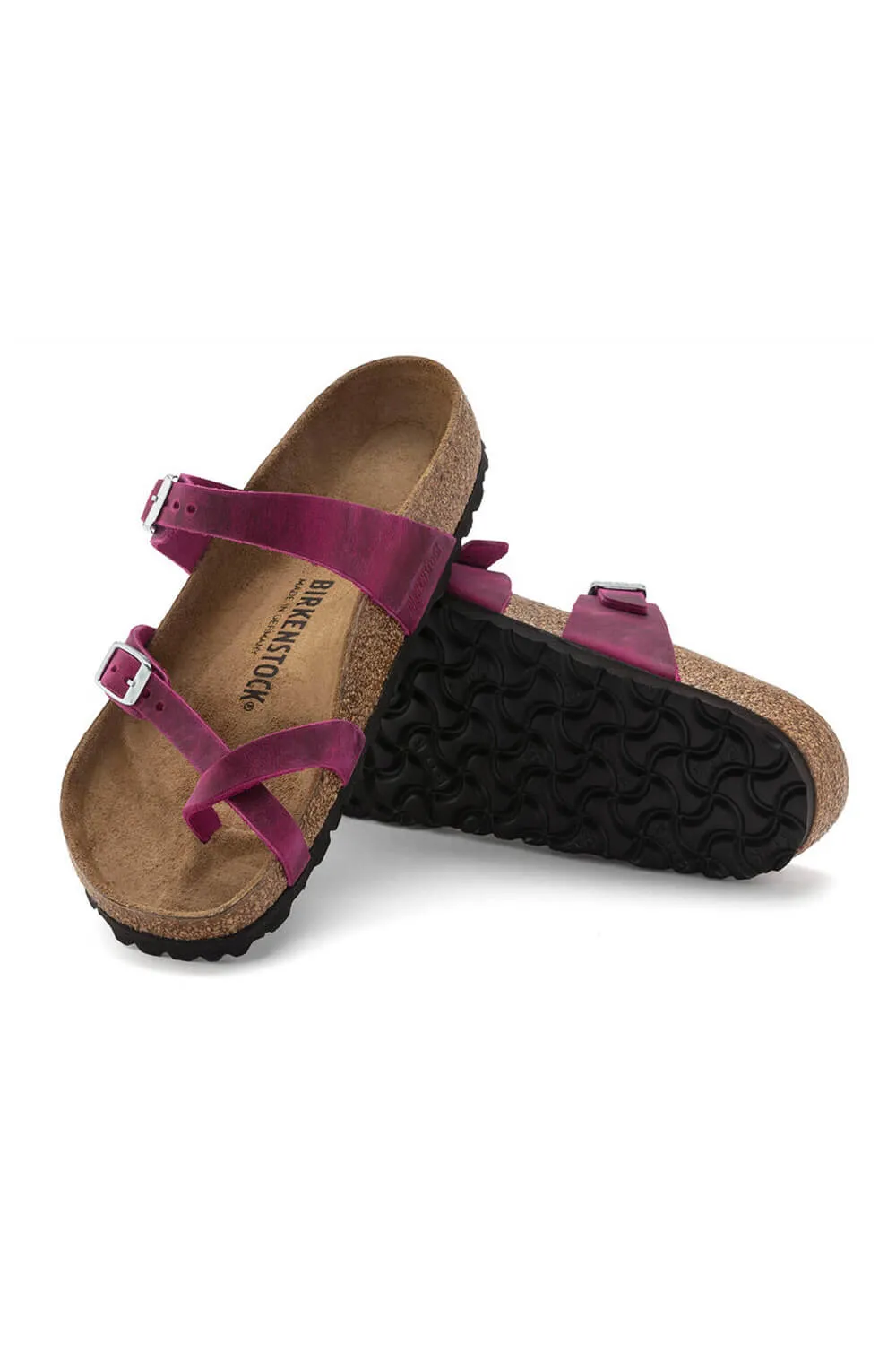 Birkenstock Mayari Oiled Leather Sandals for Women in Festive Fuchsia | 1024034 sold by Glik’s product image thumbnail 4