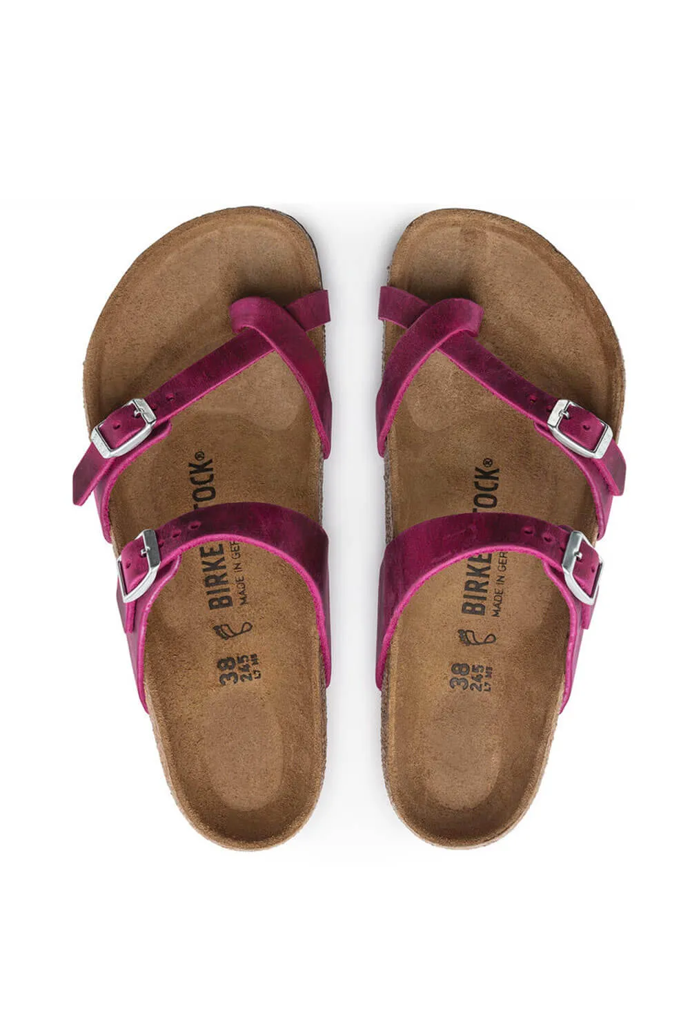 Birkenstock Mayari Oiled Leather Sandals for Women in Festive Fuchsia | 1024034 sold by Glik’s product image thumbnail 2