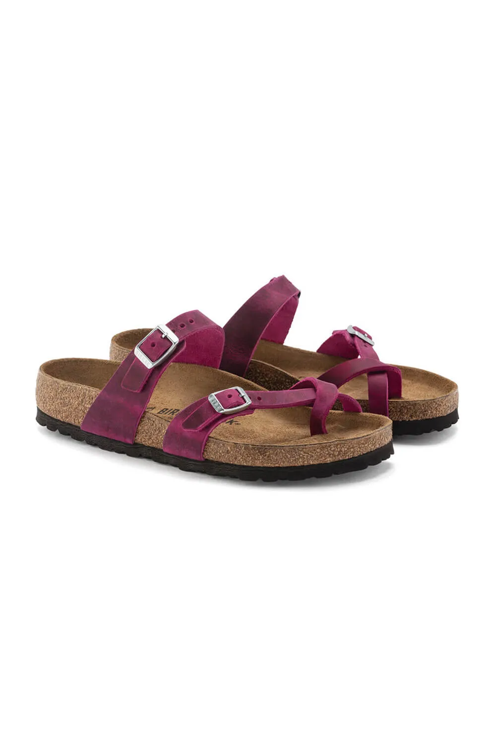 Birkenstock Mayari Oiled Leather Sandals for Women in Festive Fuchsia | 1024034 sold by Glik’s product image thumbnail 3