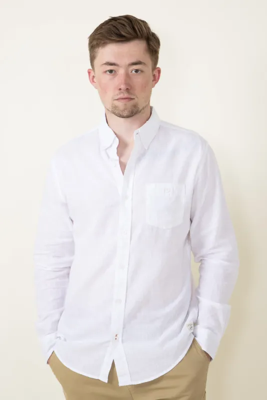 Weatherproof Vintage Linen Shirt for Men in White | S2385509GK-BRIGHTWHITE sold by Glik’s