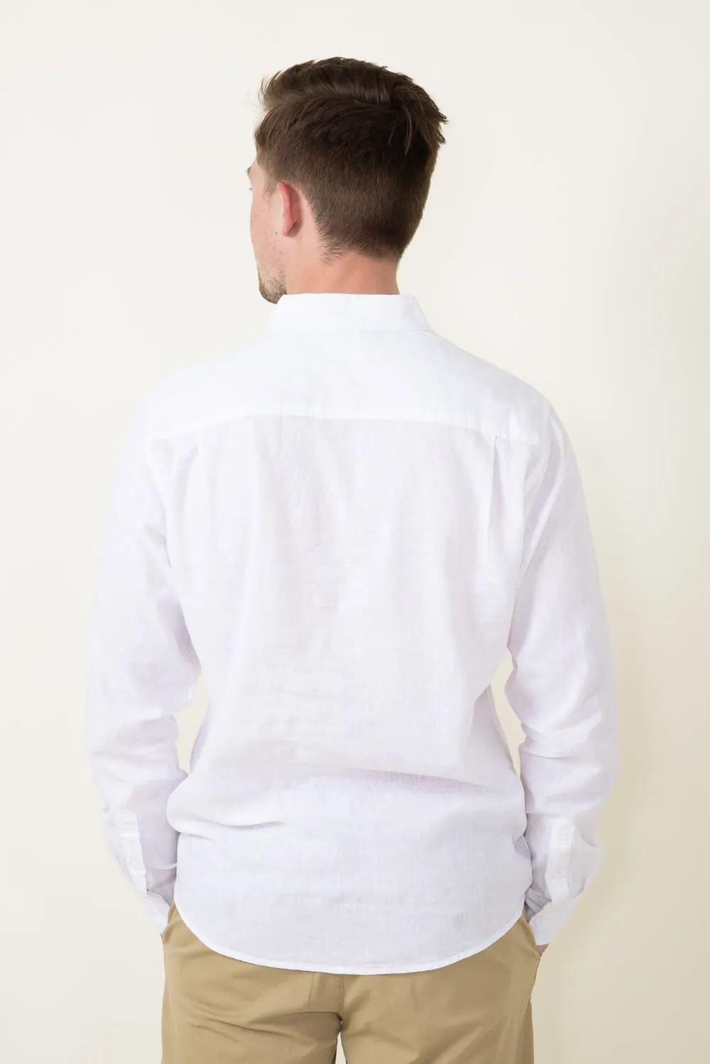 Weatherproof Vintage Linen Shirt for Men in White | S2385509GK-BRIGHTWHITE sold by Glik’s product image thumbnail 2