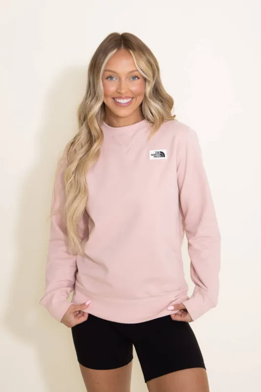 The North Face Heritage Patch Sweatshirt for Women in Pink Moss | NF0A7UOO-LK6 sold by Glik’s