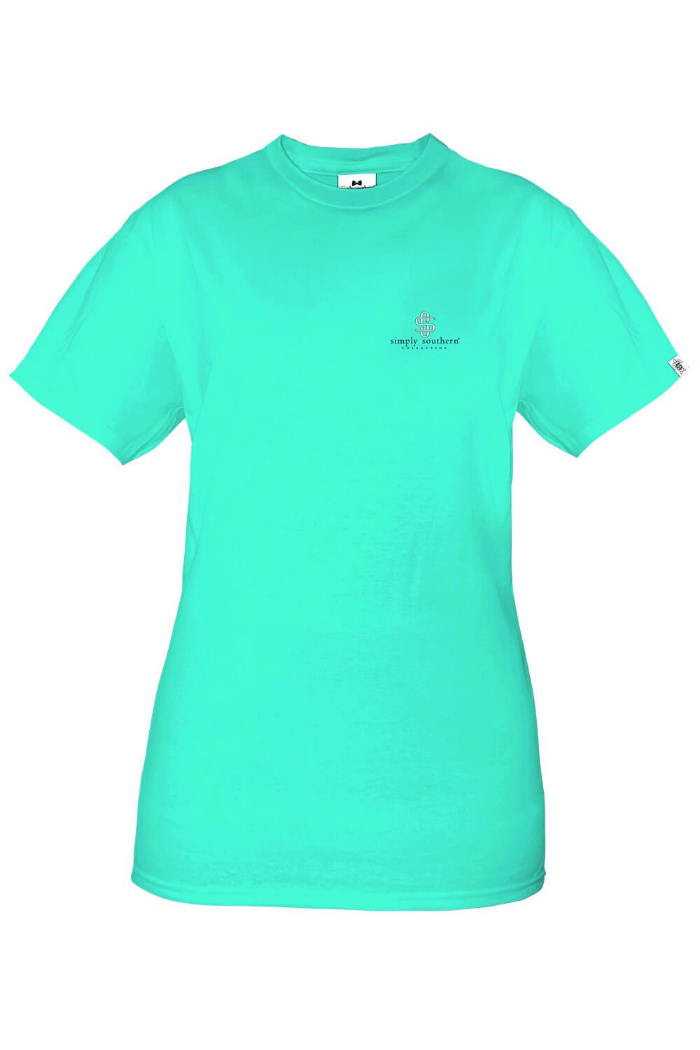Simply Southern Youth Lead Shore T-Shirt for Girls in Teal Blue | YTH-SS-LEAD-SHORE sold by Glik’s product image thumbnail 2