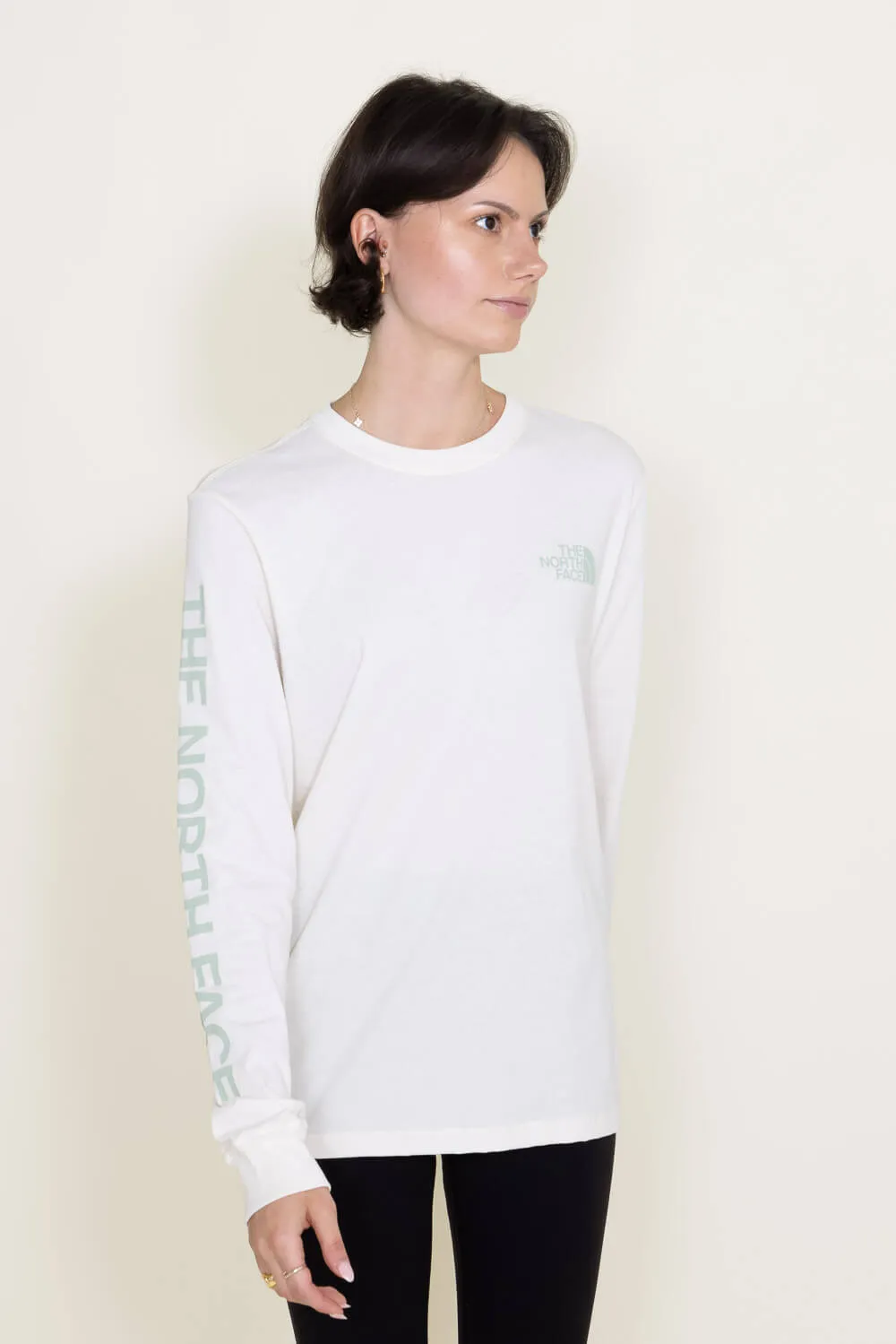 The North Face Sleeve Hit Long Sleeve T-Shirt for Women in White | NF0A81U8-ROS sold by Glik’s product image thumbnail 5