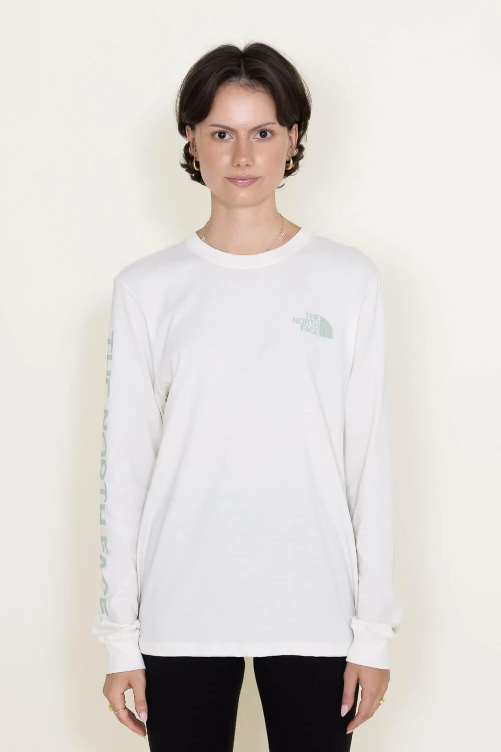 The North Face Sleeve Hit Long Sleeve T-Shirt for Women in White | NF0A81U8-ROS sold by Glik’s product image thumbnail 4