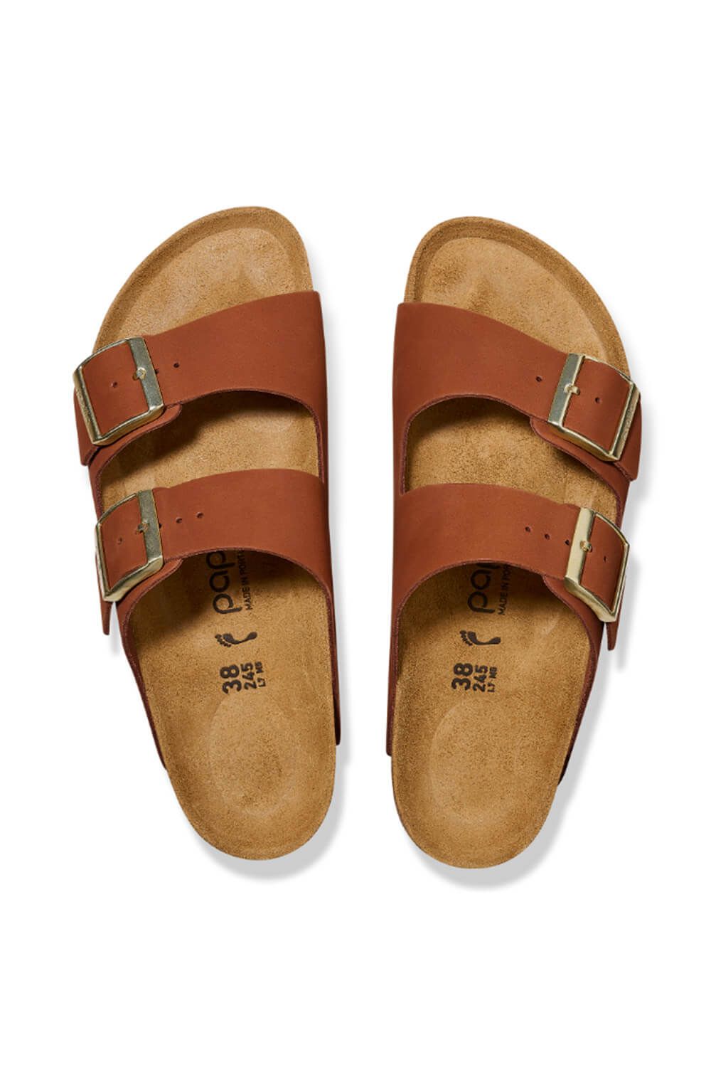 Papillio by Birkenstock Arizona Platform Nubuck Leather Sandals for Women in Pecan | 1025279 sold by Glik’s product image thumbnail 3