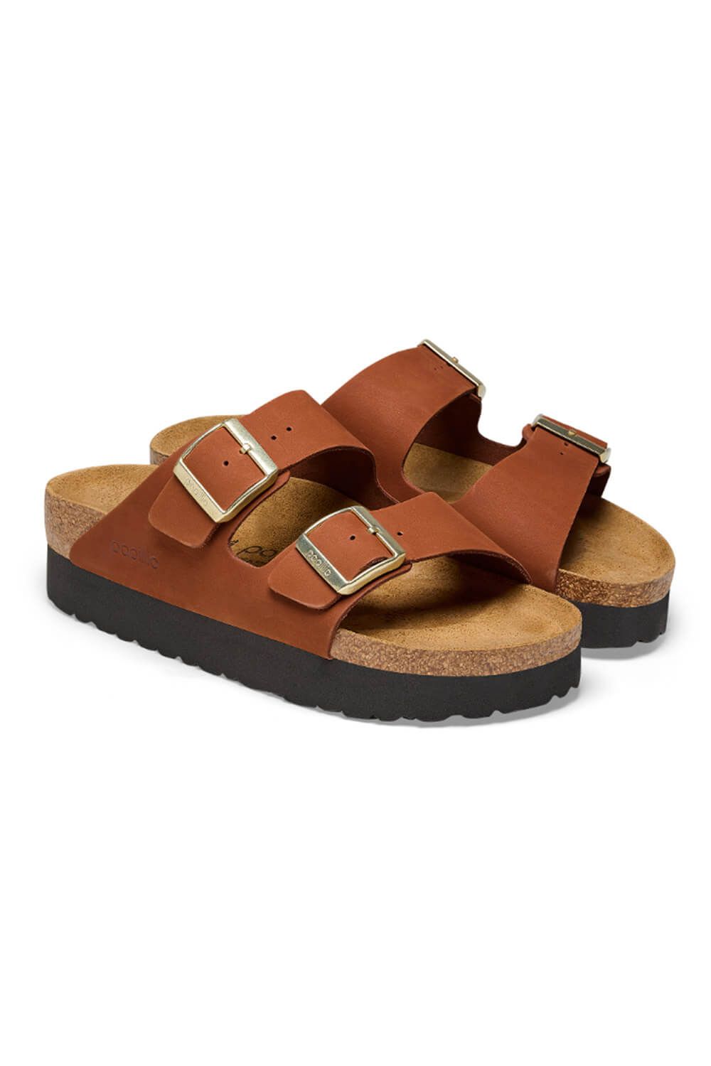 Papillio by Birkenstock Arizona Platform Nubuck Leather Sandals for Women in Pecan | 1025279 sold by Glik’s product image thumbnail 4