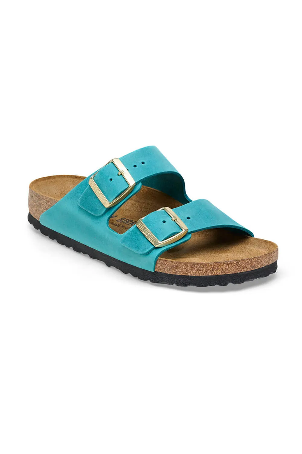 Birkenstock Arizona Oiled Leather Sandals for Women in Biscay Bay | 1026537 sold by Glik’s