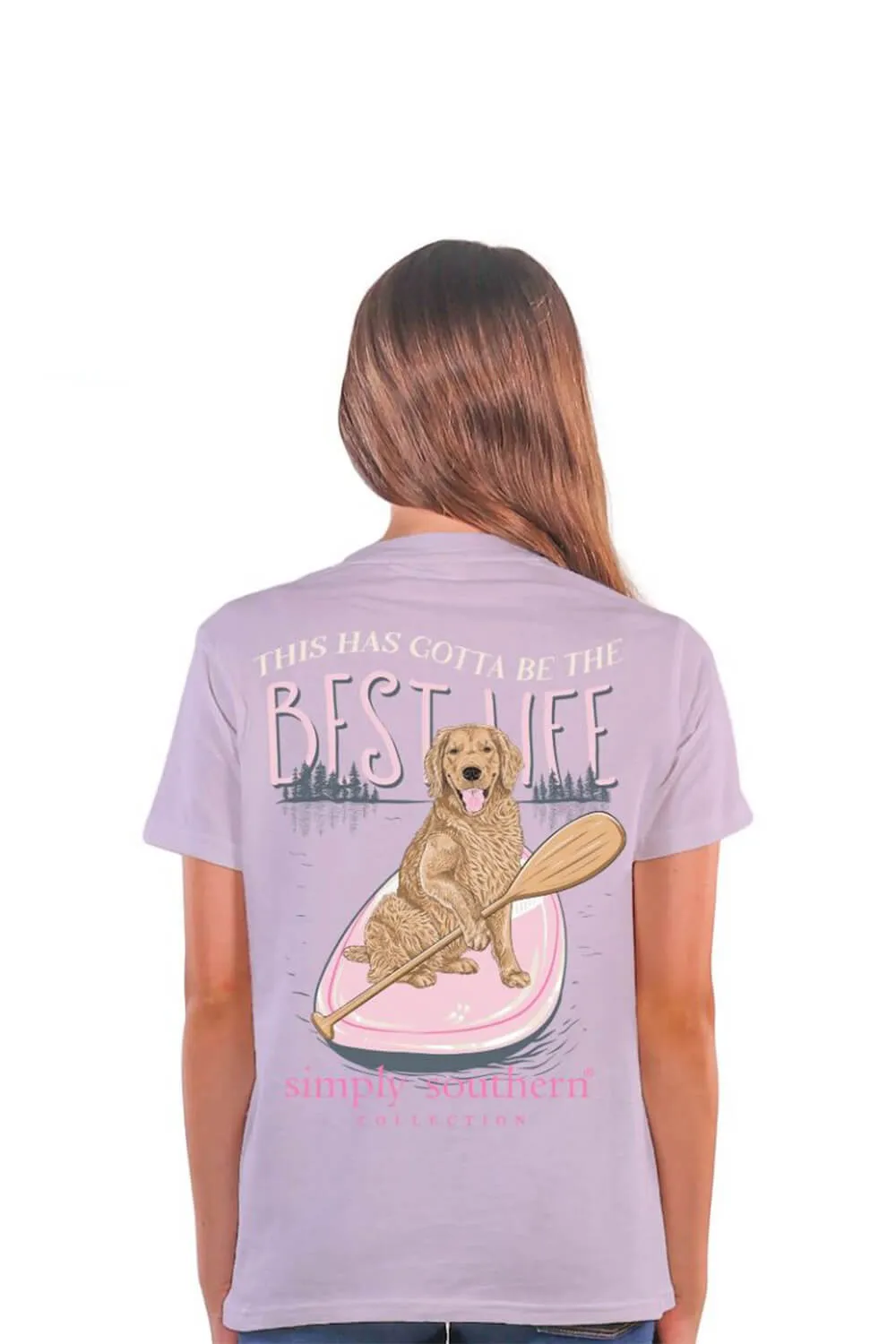 Simply Southern Youth Best Life T-Shirt for Girls in Purple | YTH-SS-BESTLIFE-ASTER sold by Glik’s