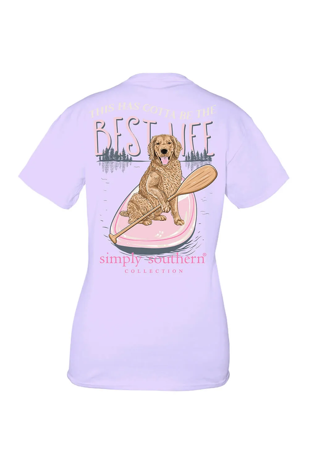 Simply Southern Youth Best Life T-Shirt for Girls in Purple | YTH-SS-BESTLIFE-ASTER sold by Glik’s product image thumbnail 3