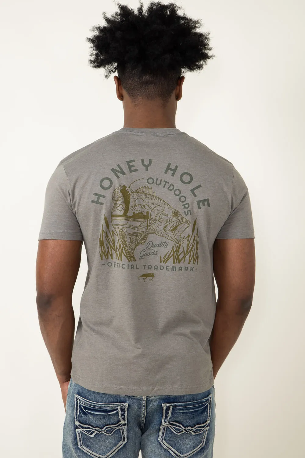 Honey Hole Set The Hook T Shirt for Men in Tan | SS-STH-TAN sold by Glik’s