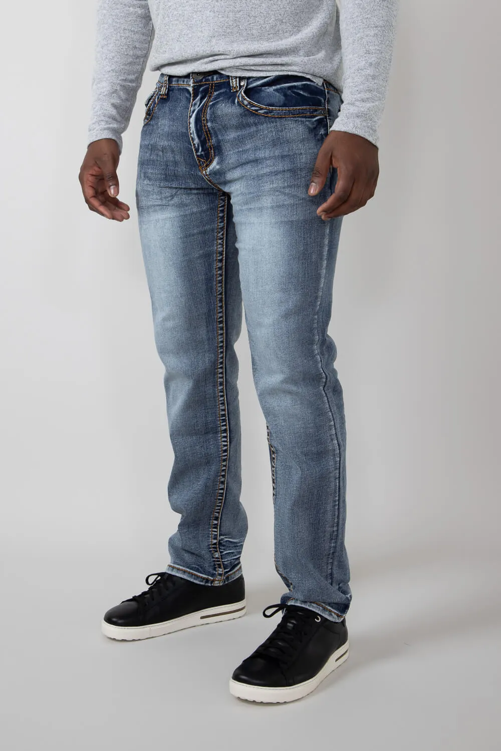 True Luck Waylon Straight Jeans for Men | TL23090603 sold by Glik’s product image thumbnail 4