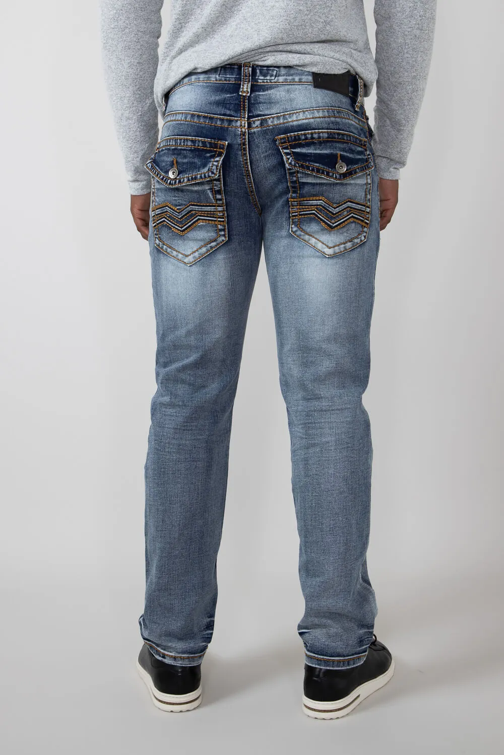 True Luck Waylon Straight Jeans for Men | TL23090603 sold by Glik’s product image thumbnail 2