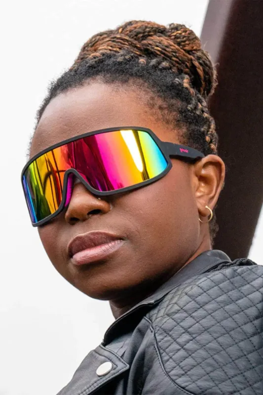 Goodr I Do My Own Stunts Sunglasses in Black | G00065-WG-PK1-RF sold by Glik’s