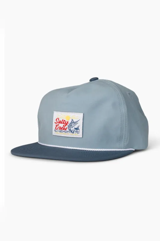Salty Crew Jackpot 5 Panel Snapback Hat for Men in Blue | 35035553 sold by Glik’s