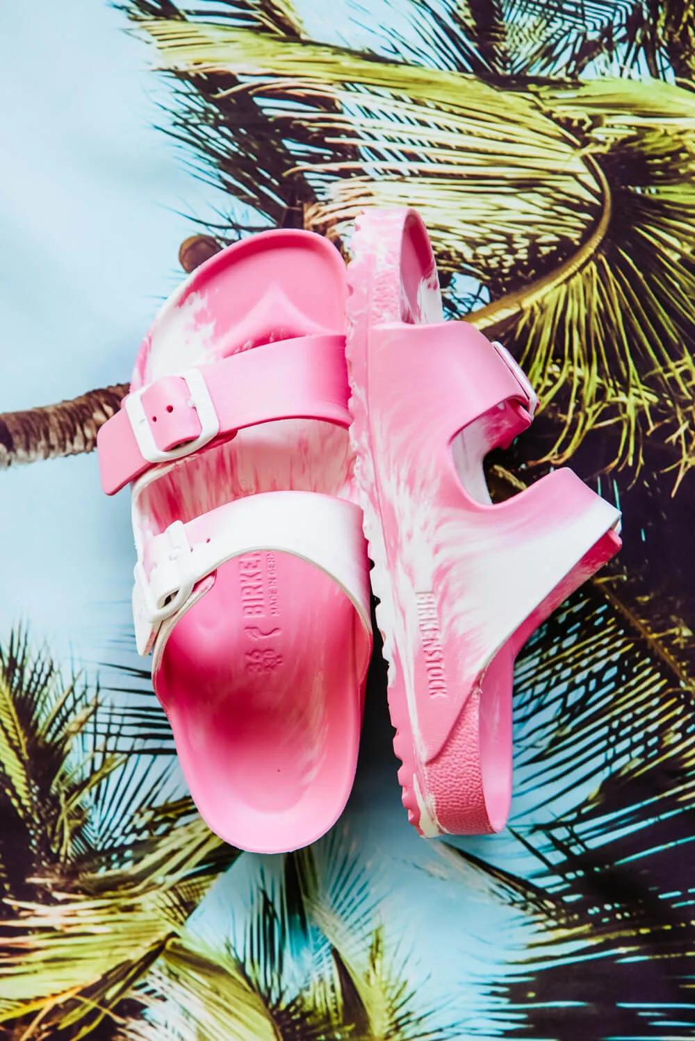 Birkenstock Arizona Eva Pink Light Pink Plastic Birkenstocks