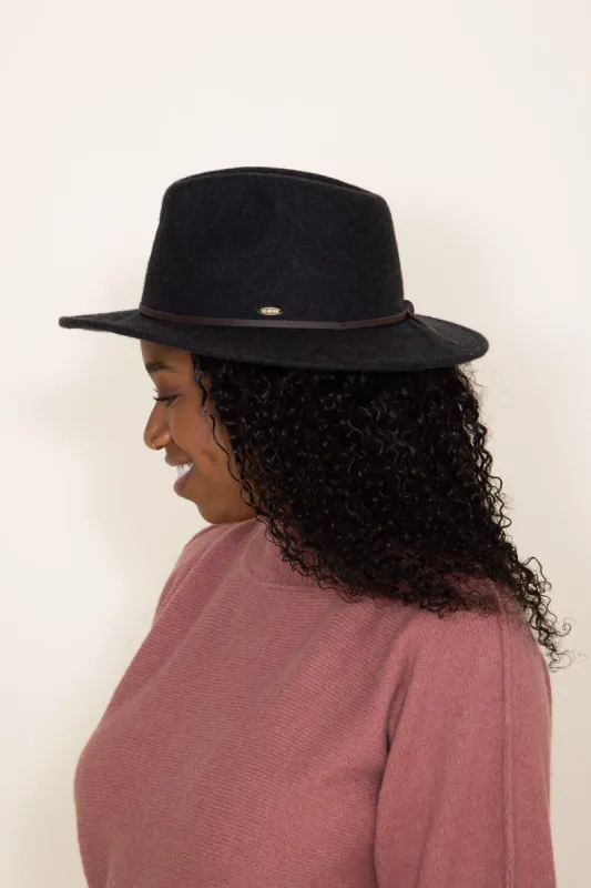 C.C Felt Hat for Women in Dark Grey | W780-HDKGREY sold by Glik’s