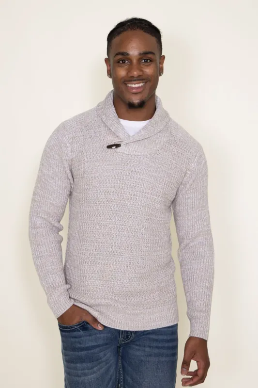 1897 Original Toggle Neck Shawl Sweater for Men in Oatmeal | 964GL-OATMEAL sold by Glik’s
