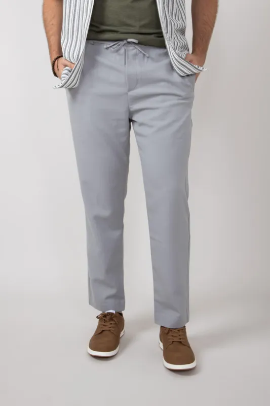 Denim & Flower Smart Jogger Pants for Men in Grey | CCH-A743 sold by Glik’s