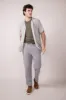 Denim & Flower Smart Jogger Pants for Men in Grey | CCH-A743 sold by Glik’s