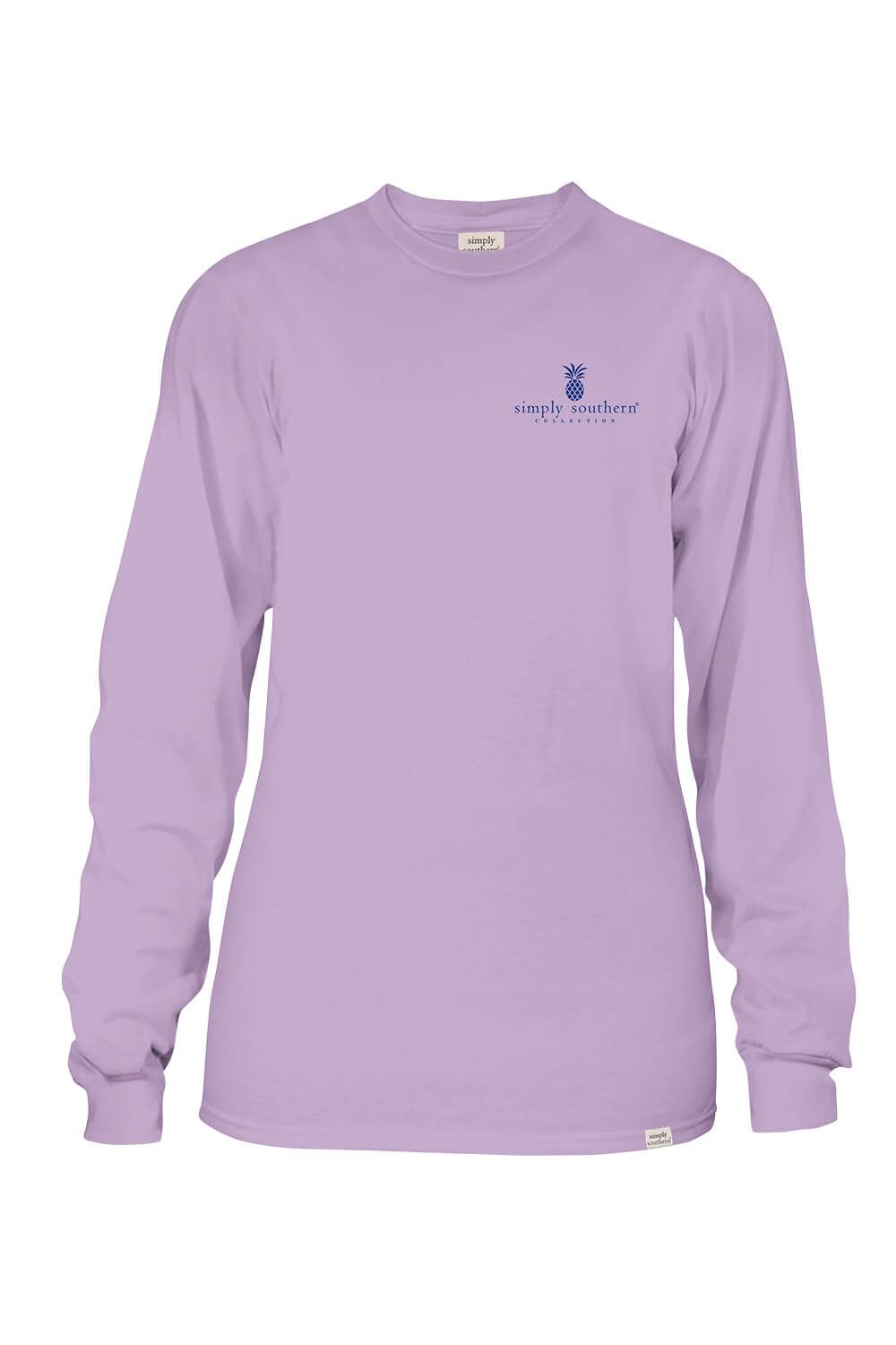 Simply Southern Long Sleeve Be A Light T-Shirt for Women in Lilac | LS-LANTERN-LILAC sold by Glik’s product image thumbnail 2