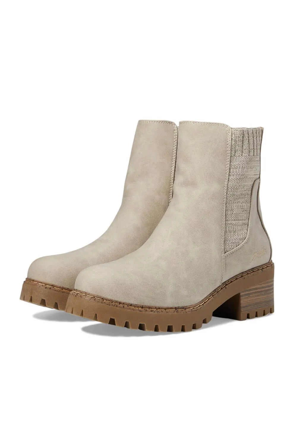 Blowfish Malibu Levorah Lug Booties for Women in White | BF-10195-531 sold by Glik’s