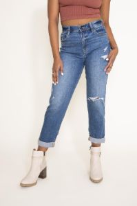 Eunina Rocky Super High Rise Boyfriend Jeans for Women | E0001880OL-GAMEC sold by Glik’s