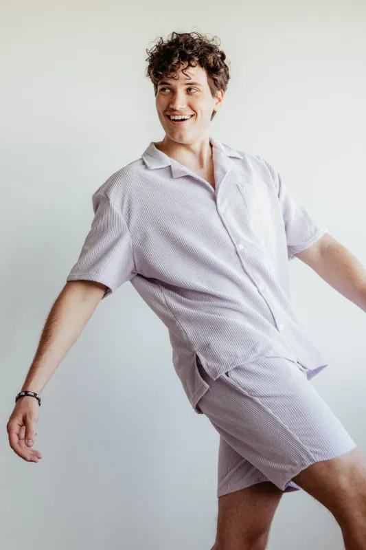 Corduroy Button Up Shirt for Men in Dusty Lilac | SW35-FW3-DUSTYLILAC sold by Glik’s