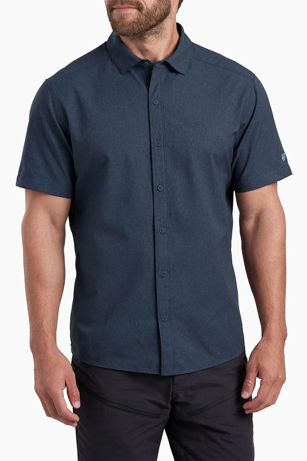 Kuhl Breeze Win Shirt for Men in Blue | 7484-PB-PIRATEBLUE sold by Glik’s