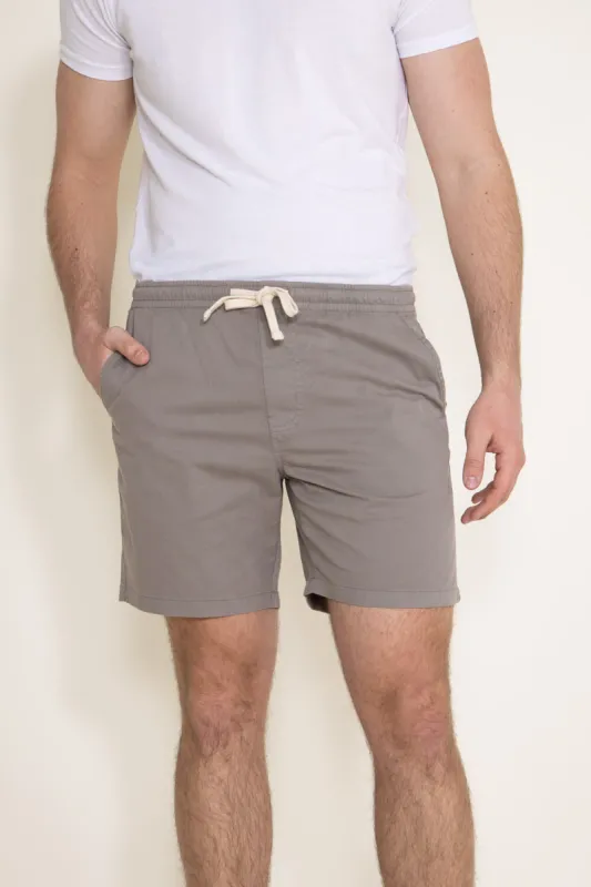 Poplin Volley Shorts for Men in Grey | AB124-GREY sold by Glik’s
