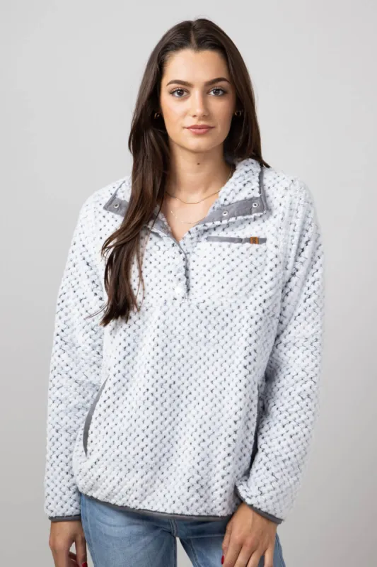 Simply Southern Simply Soft Pullover for Women in Frost Grey | PP-0224-PULL-SMPSFT-FRSTGRY sold by Glik’s