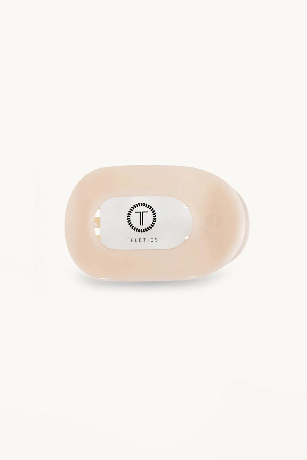 Teleties Small Flat Round Hair Clip in Beige | TT-FCS01-003 sold by Glik’s product image thumbnail 2