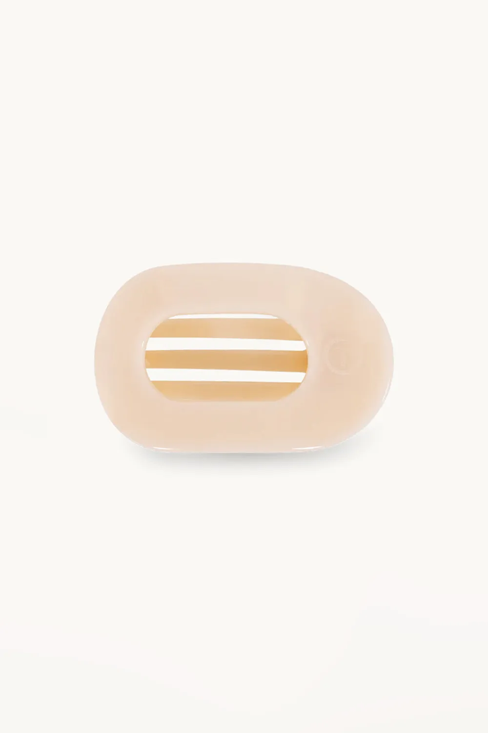 Teleties Small Flat Round Hair Clip in Beige | TT-FCS01-003 sold by Glik’s