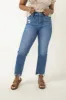 Mica High Rise Straight Crop Jeans for Women | MDP-T1280 sold by Glik’s