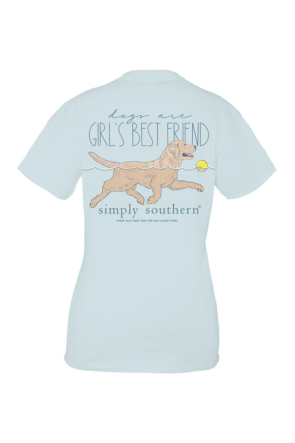 Simply Southern Youth Girls Best Friend T-Shirt for Girls in Blue | YTH-SS-BESTFRIEND-SPOUT sold by Glik’s product image thumbnail 3