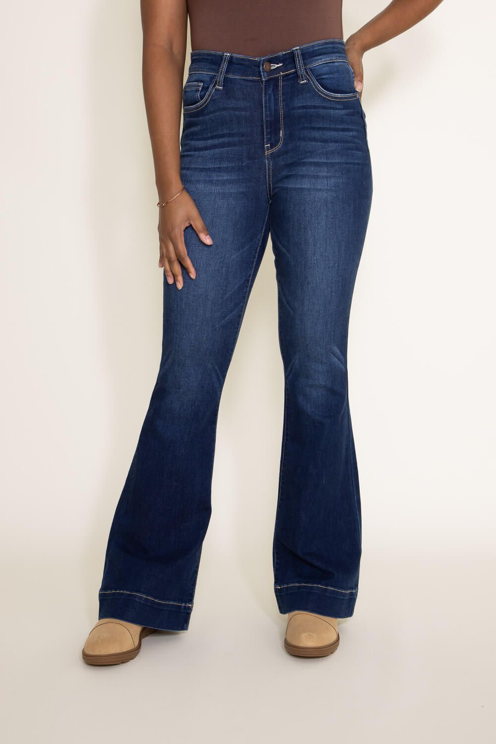 Judy Blue High Rise Trouser Flare Jeans for Women | 82395REG sold by Glik’s product image thumbnail 2