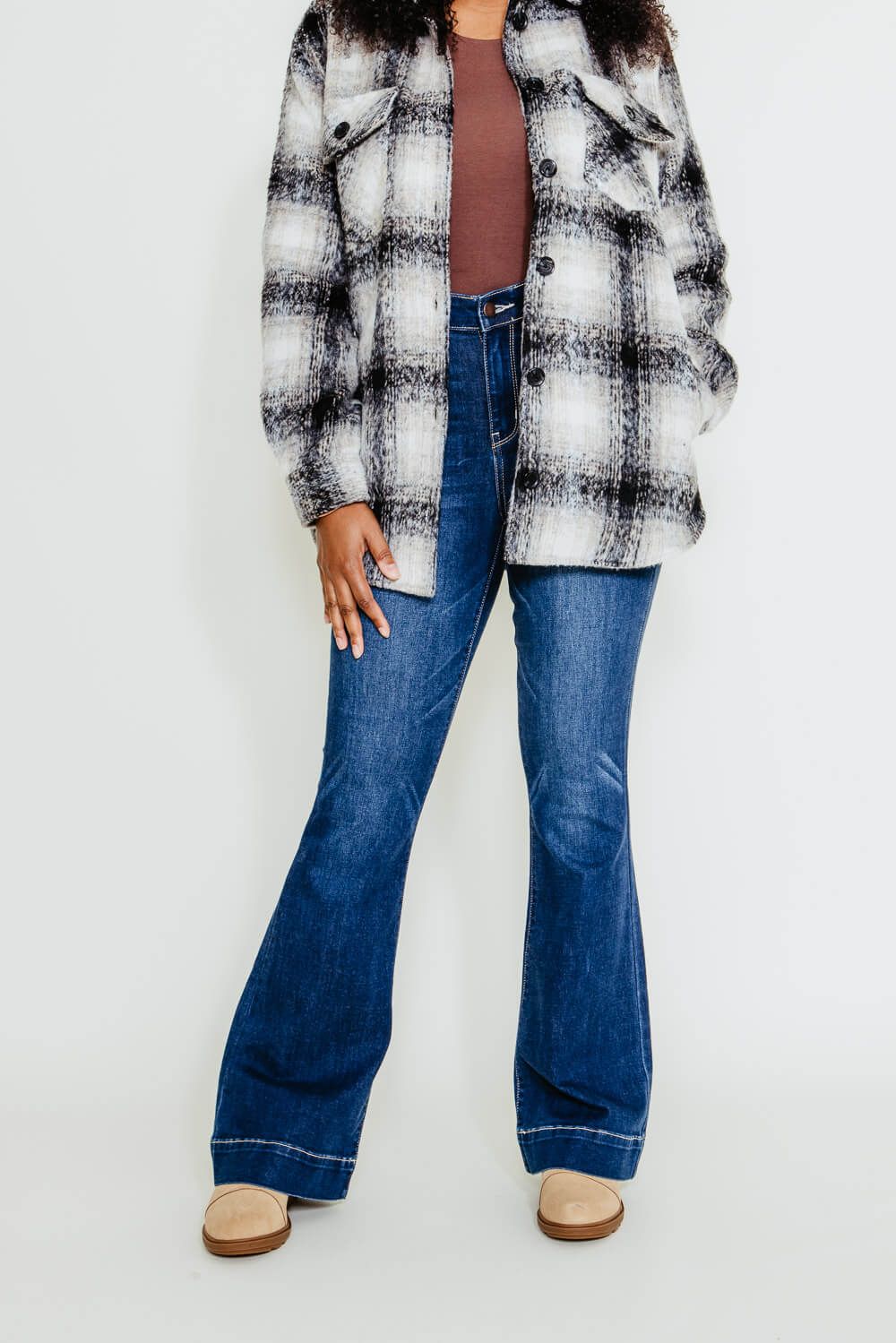 Judy Blue High Rise Trouser Flare Jeans for Women | 82395REG sold by Glik’s