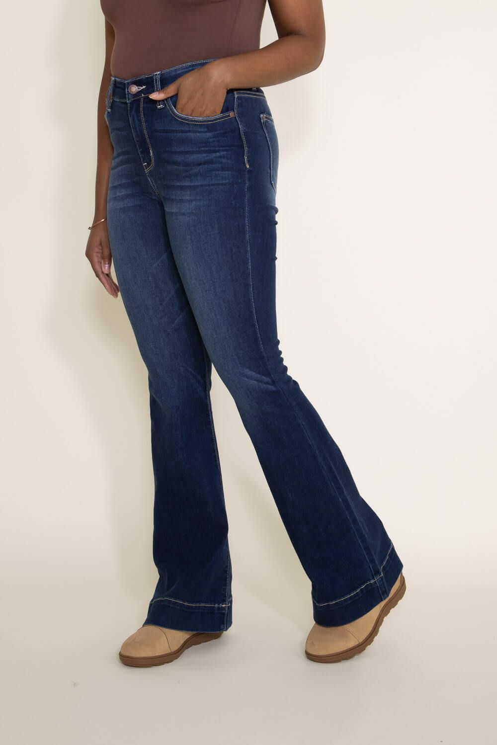 Judy Blue High Rise Trouser Flare Jeans for Women | 82395REG sold by Glik’s product image thumbnail 5