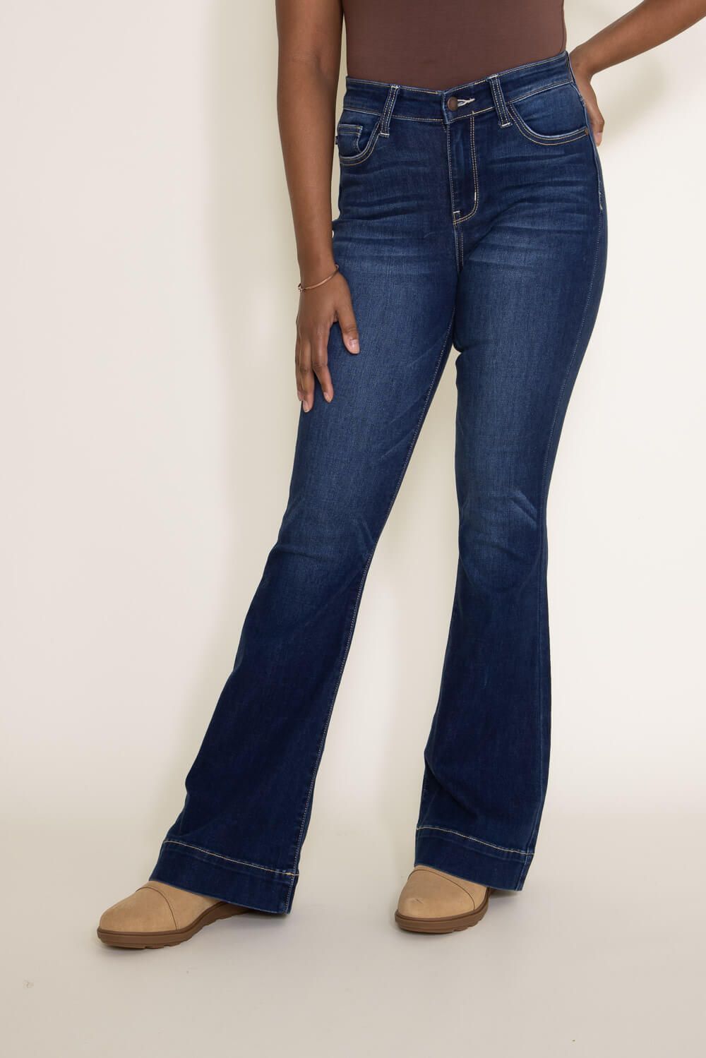 Judy Blue High Rise Trouser Flare Jeans for Women | 82395REG sold by Glik’s product image thumbnail 4