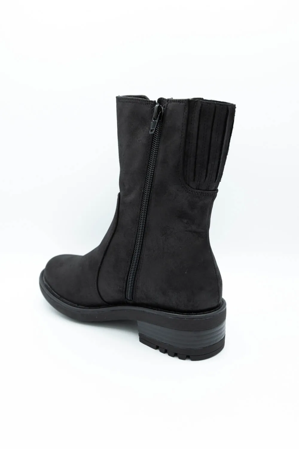 B52 by Bullboxer Mid Calf Lug Booties for Women in Black | 427647F6T-BLACK sold by Glik’s product image thumbnail 5