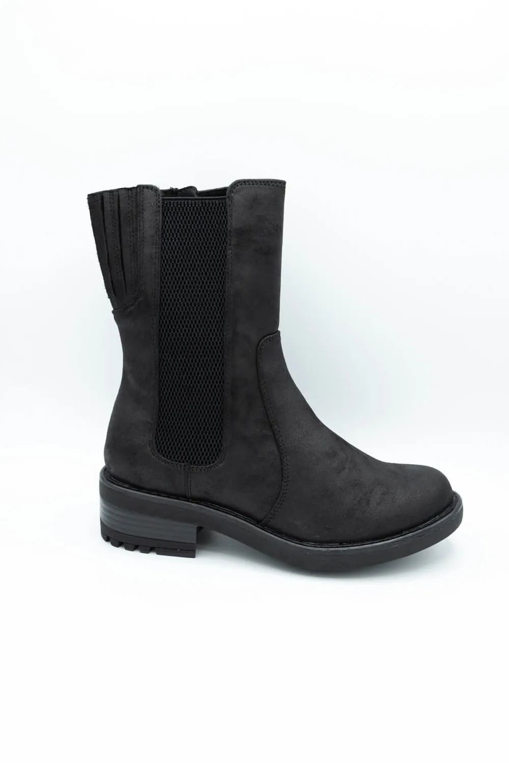 B52 by Bullboxer Mid Calf Lug Booties for Women in Black | 427647F6T-BLACK sold by Glik’s product image thumbnail 2