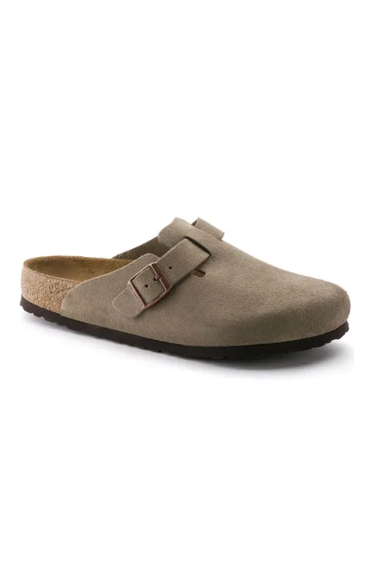 Birkenstock Boston Soft Footbed Clogs for Men in Taupe | 560771-M sold by Glik’s