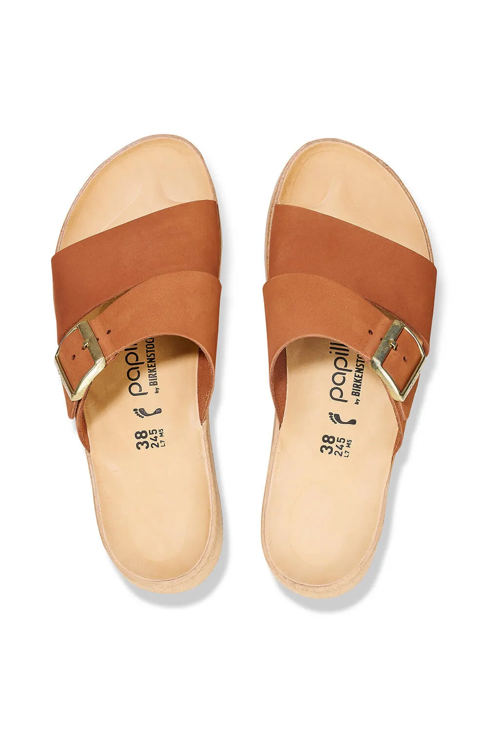 Papillio by Birkenstock Almina Nubuck Sandals for Women in Pecan | 1026892 sold by Glik’s product image thumbnail 5