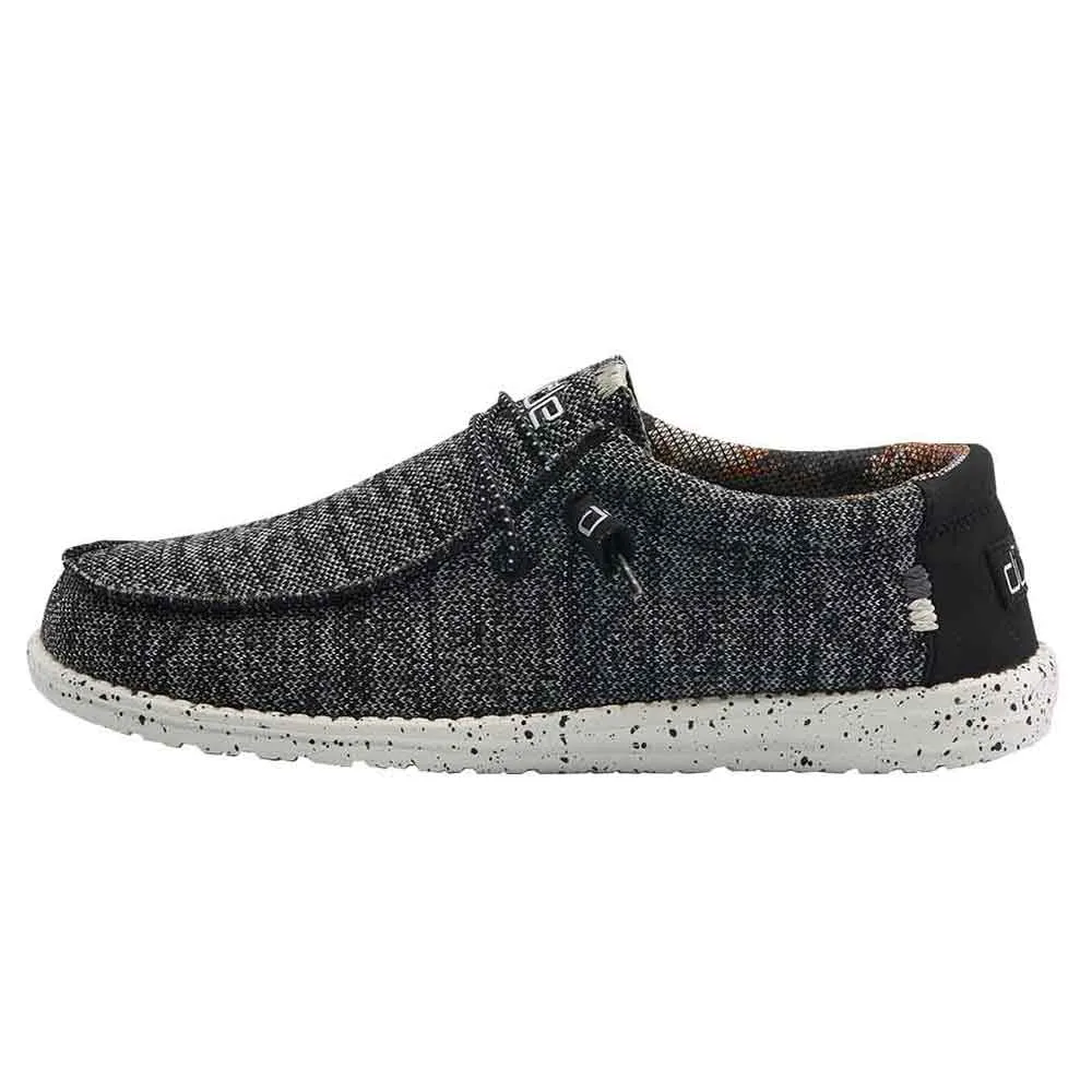 HEYDUDE Men’s Wally Sox Shoes in Black/White | 110354912 sold by Glik’s product image thumbnail 2