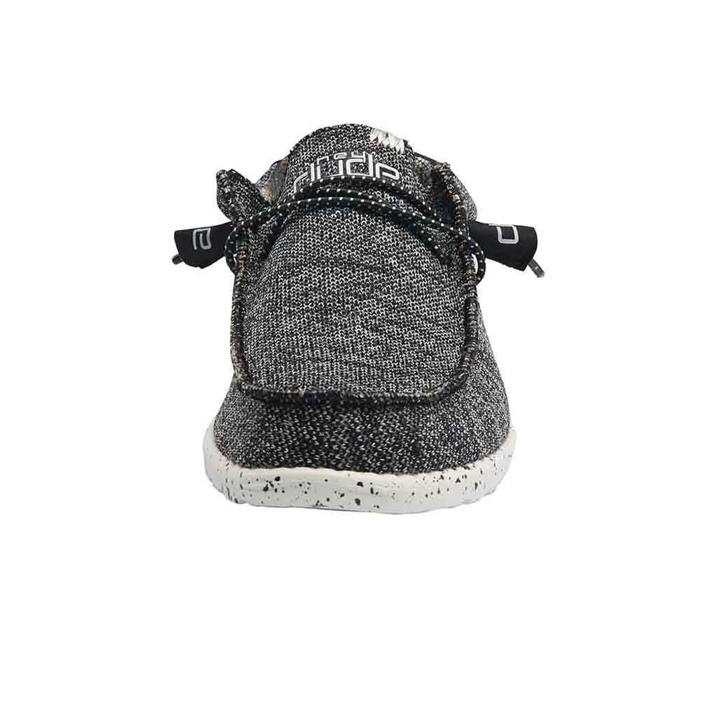 HEYDUDE Men’s Wally Sox Shoes in Black/White | 110354912 sold by Glik’s product image thumbnail 4