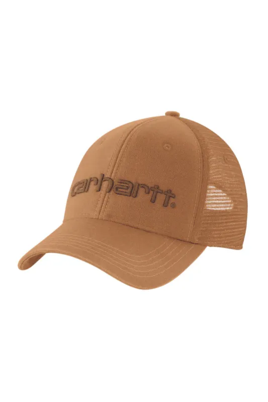 Carhartt Canvas Mesh Back Trucker Hat for Men in Brown | 101195-B75-CARHARTTBROWN sold by Glik’s